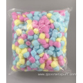 Customizable colored cotton balls